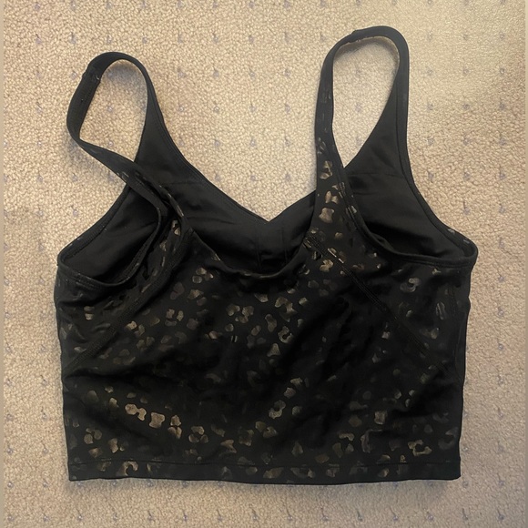 Black Workout Tank Size M Cheetah Shine Black - Picture 2 of 2
